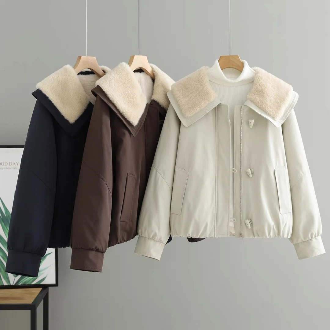 【表妹精选】秋冬新款女装中短款棉服小香外套直营