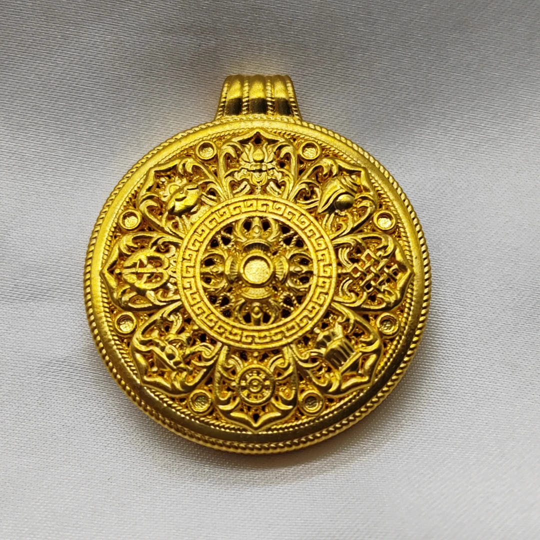 足金饰品/大金刚杵八宝罗盘/8.00/1B5C2476/h