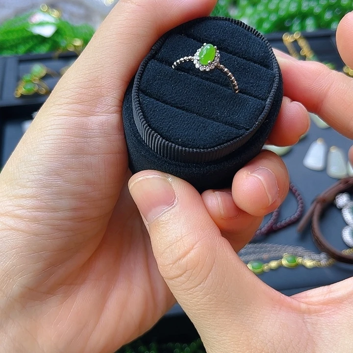 和田玉银S925镶嵌颈饰