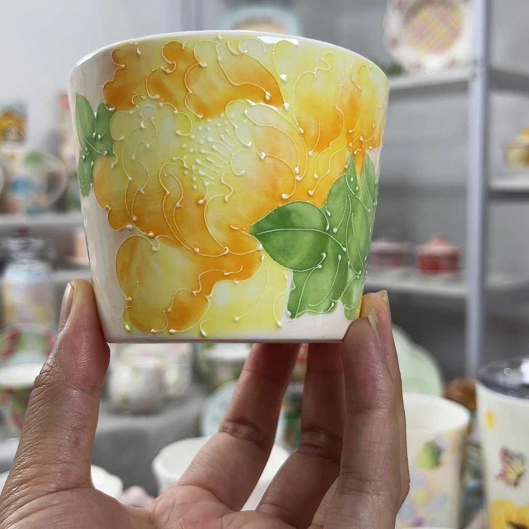 手绘高温釉下彩陶瓷