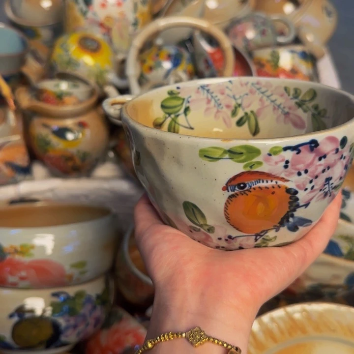 瓷片景德镇陶瓷手工手绘