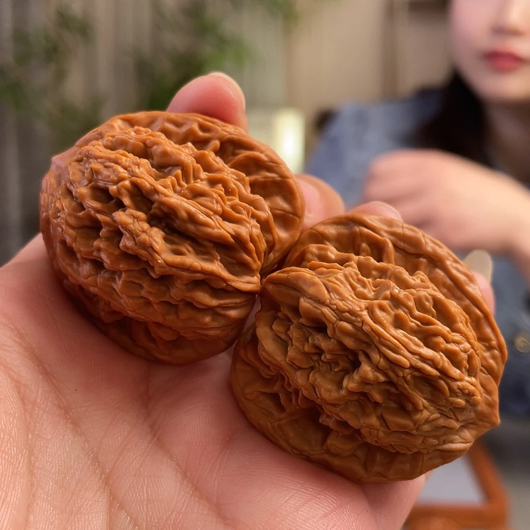 桃核把件41尺全品狼牙麦穗虎头CN01109已打底