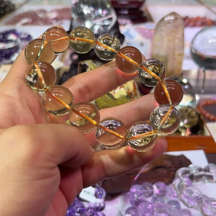 【闪购商品】水晶手链未镶嵌黄水晶17.8