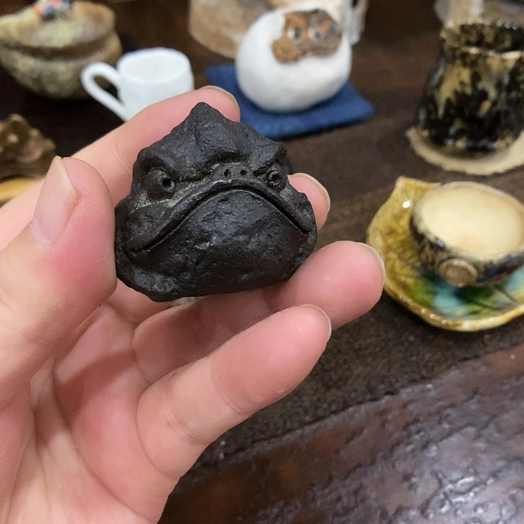 手工制作柴烧茶具