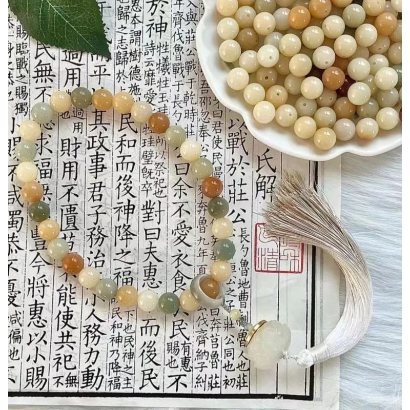 多宝菩提+莲花香炉-双圈手串（无礼盒）-758