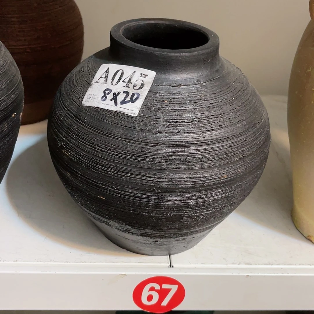 红陶无孔无孔口径8高度20