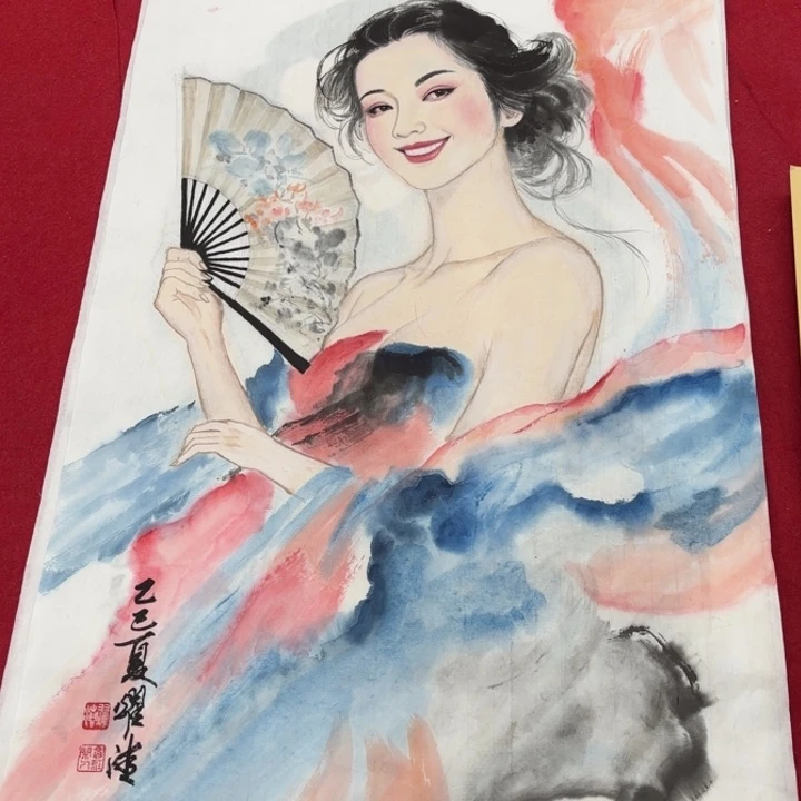 国***学国画花鸟的翅膀和翅膀都是白色