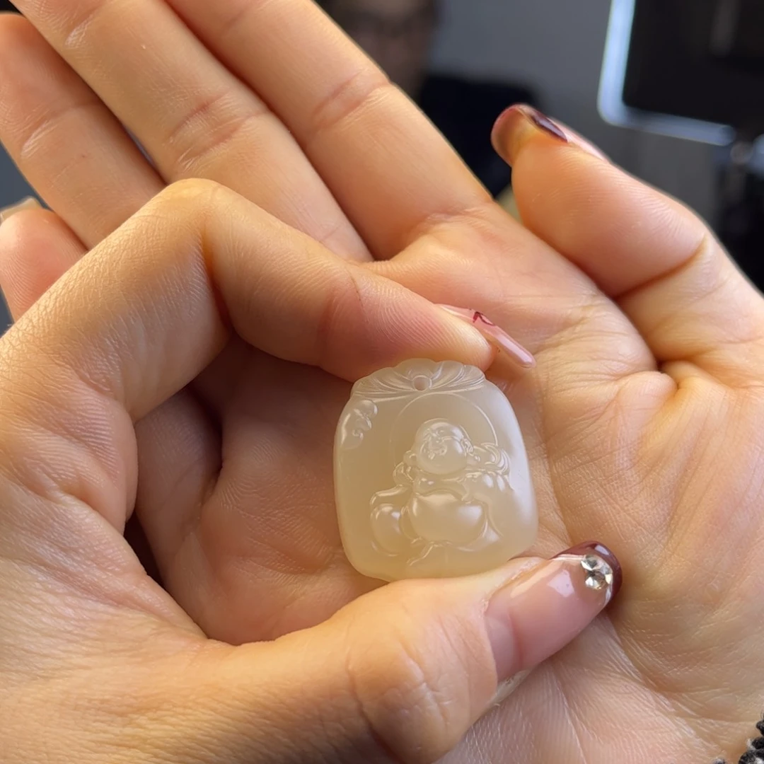 石英质玉黄蜡石挂件未镶嵌泊***开