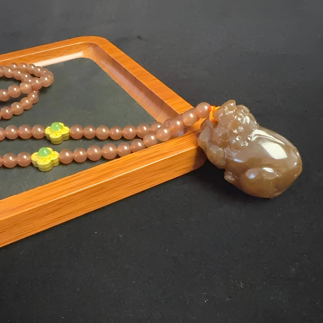 且末糖深唐貔貅套链-079多样性发一