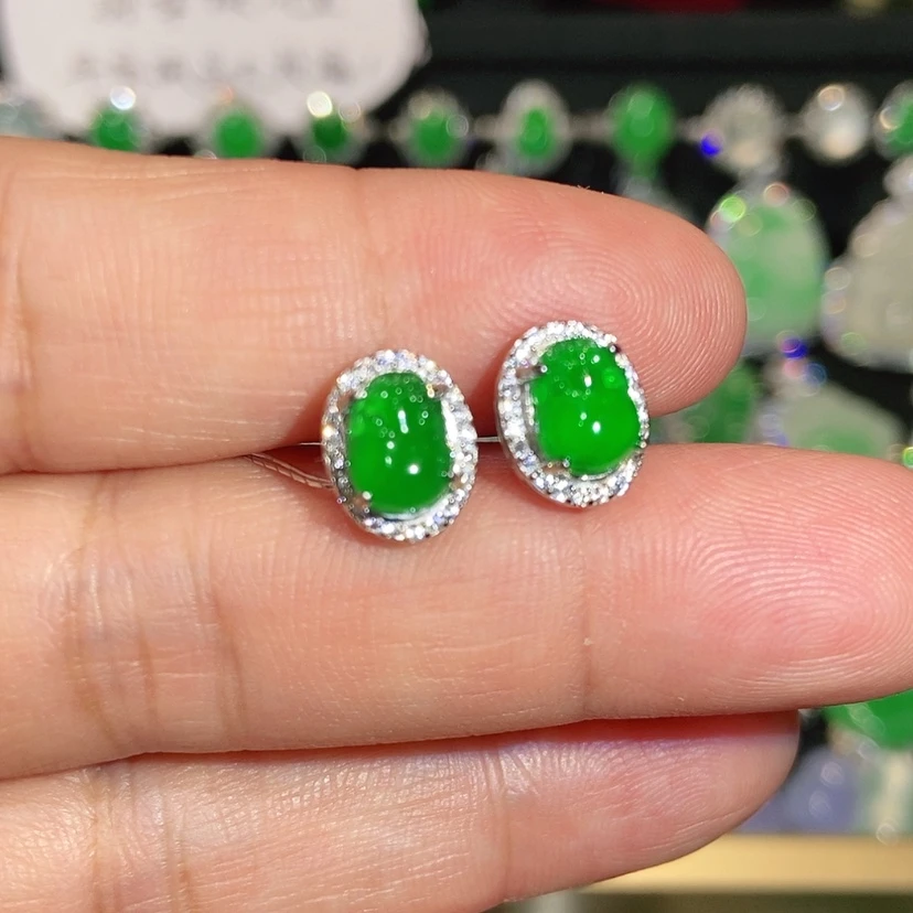 【闪购商品】未镶嵌翡翠耳饰天然翡翠