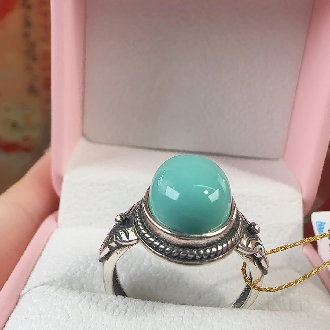 绿松石银S925镶嵌珠宝奇石