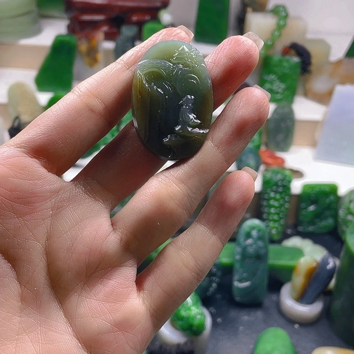 未镶嵌和田玉珠宝半成品