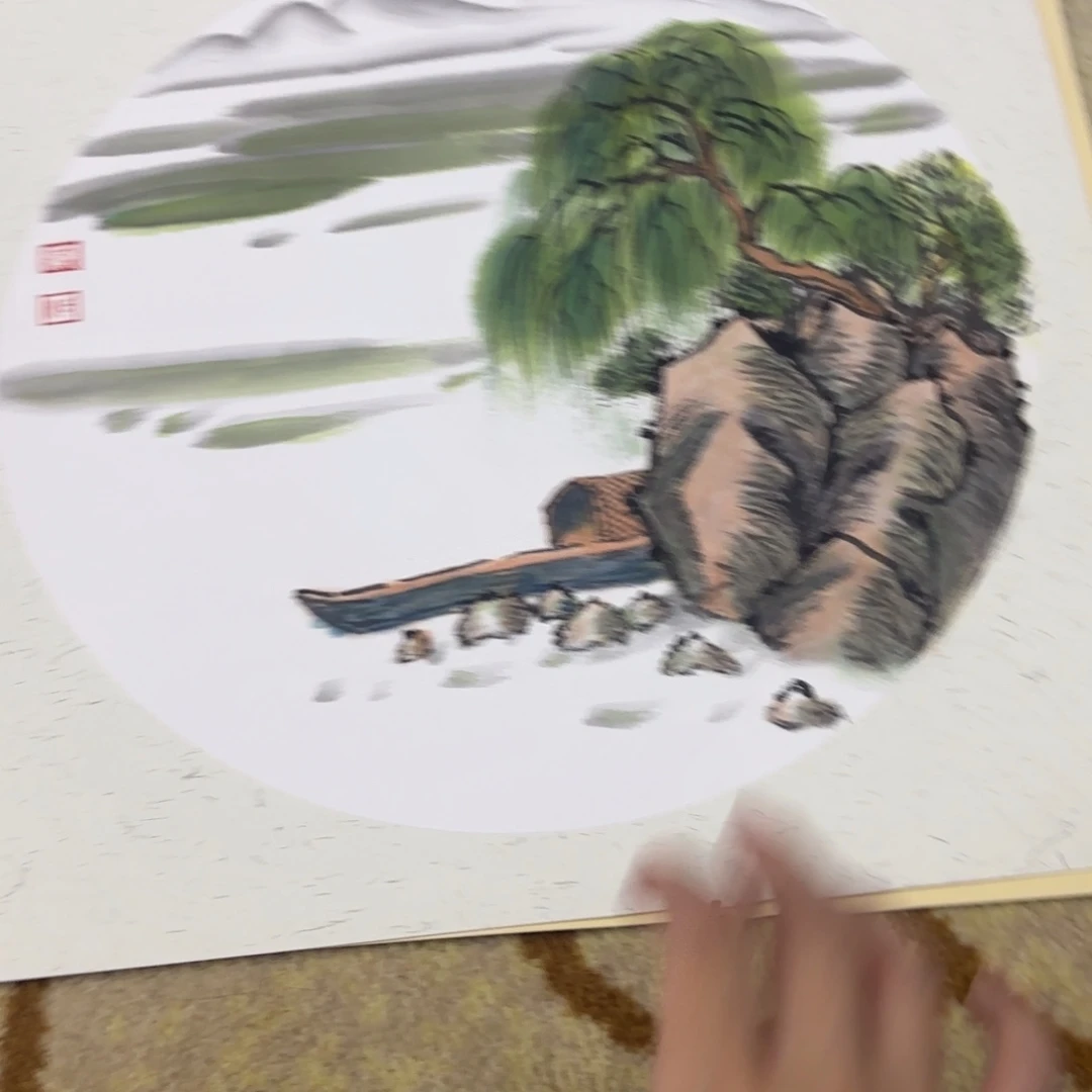 国画38-38卡纸作品艺
