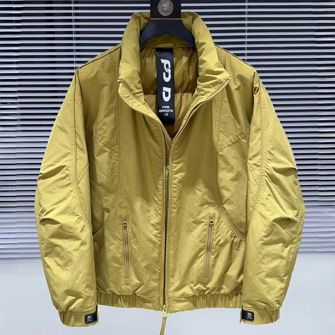 羽绒服外套男士冬季新款2025宽松潮牌保暖白鸭绒防寒上衣美式休闲