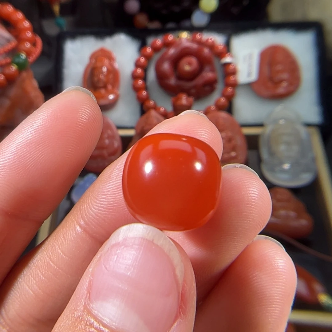 南红玛瑙未镶嵌老型珠14.1
