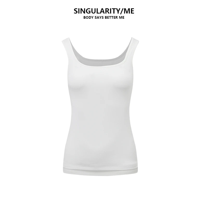 Singularity Me 3A 60162 双层下摆方领吊带背心女内搭2025新款