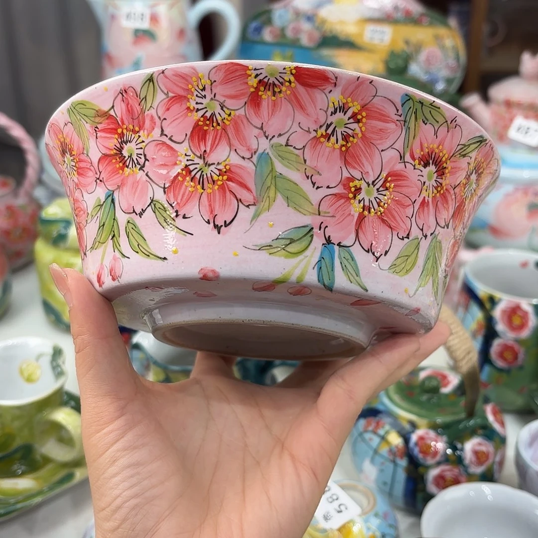 景德镇手绘高温釉下彩陶瓷茶具