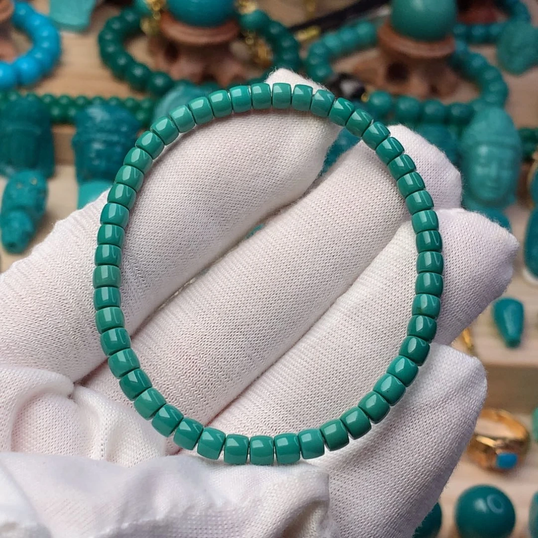 绿松石手串未镶嵌看****大