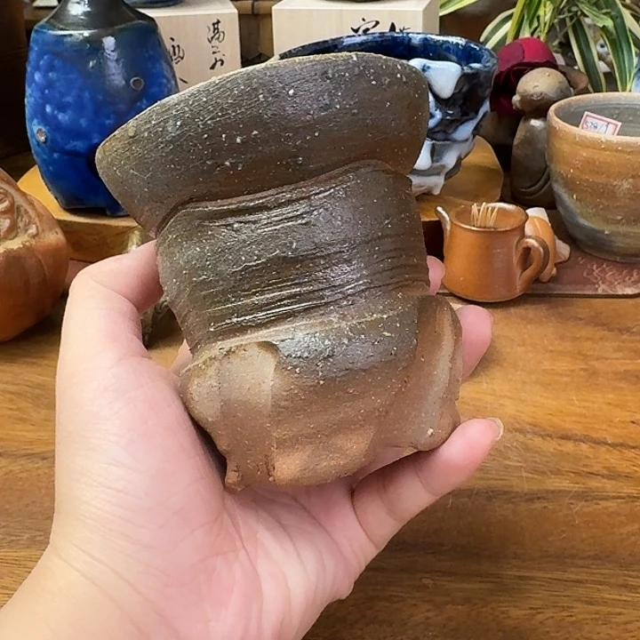 末石泰节备前烧将军杯福利一口价