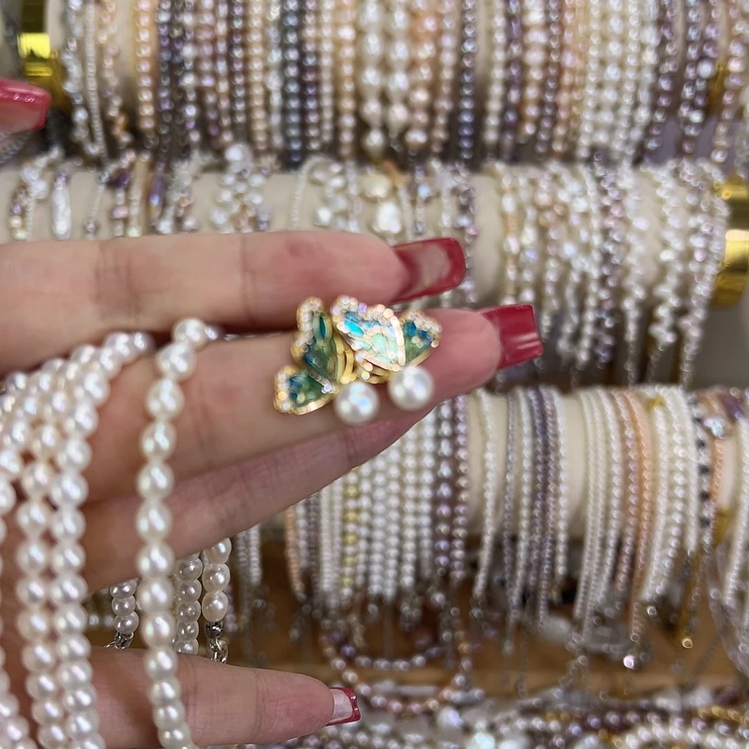 *****钛钢淡水珍珠手绳