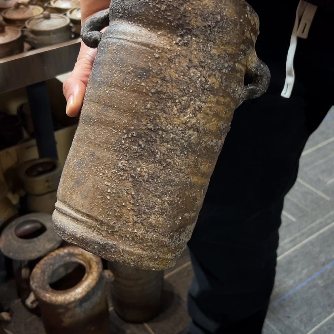 清***净备前花瓶一个好看