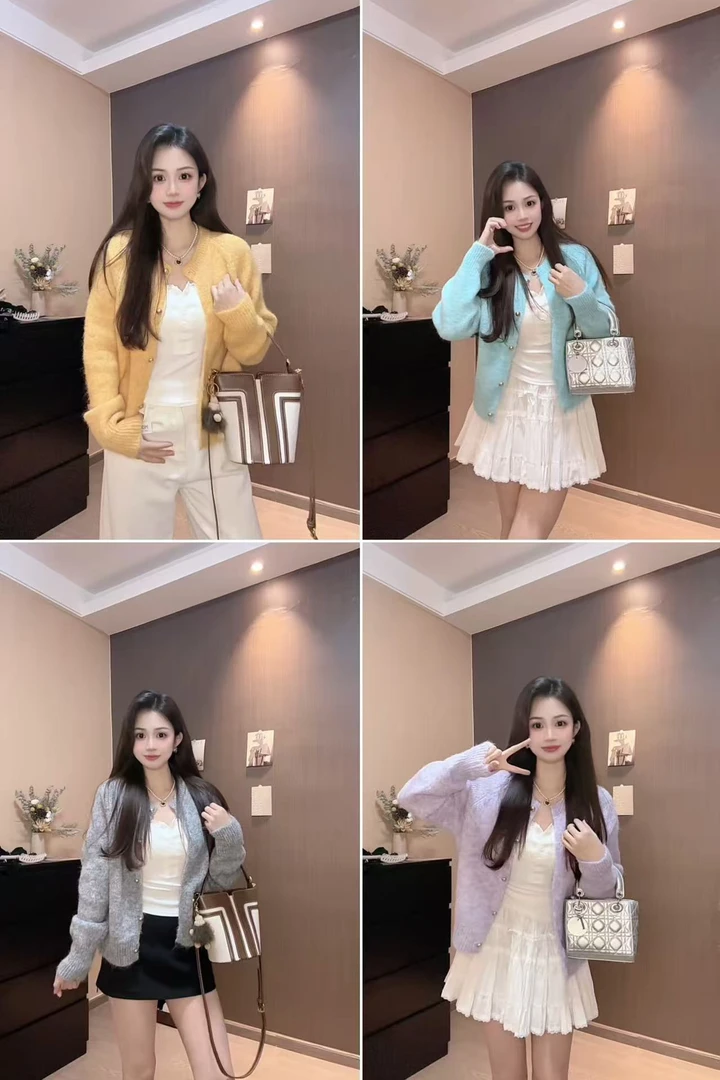 （现）韩系温柔毛衣开衫-93062