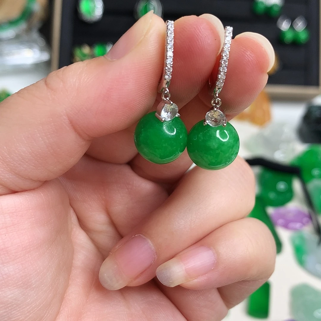 爱***悲翡翠银S925镶嵌手饰优化736