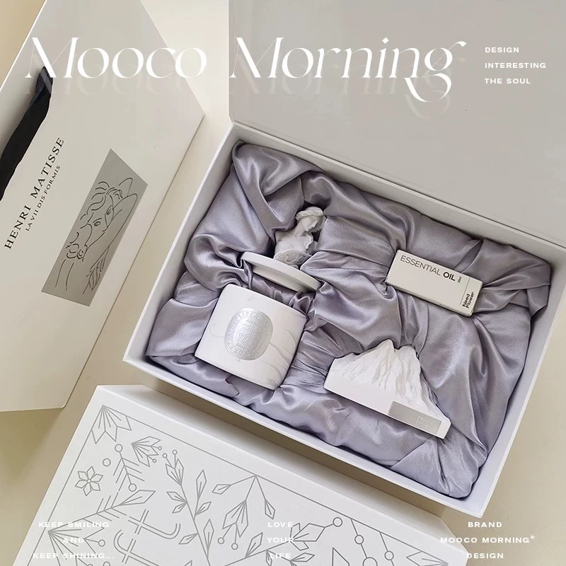 高级香薰蜡烛礼盒轻奢生日礼物闺蜜礼物创意高级感摆件香薰扩香石