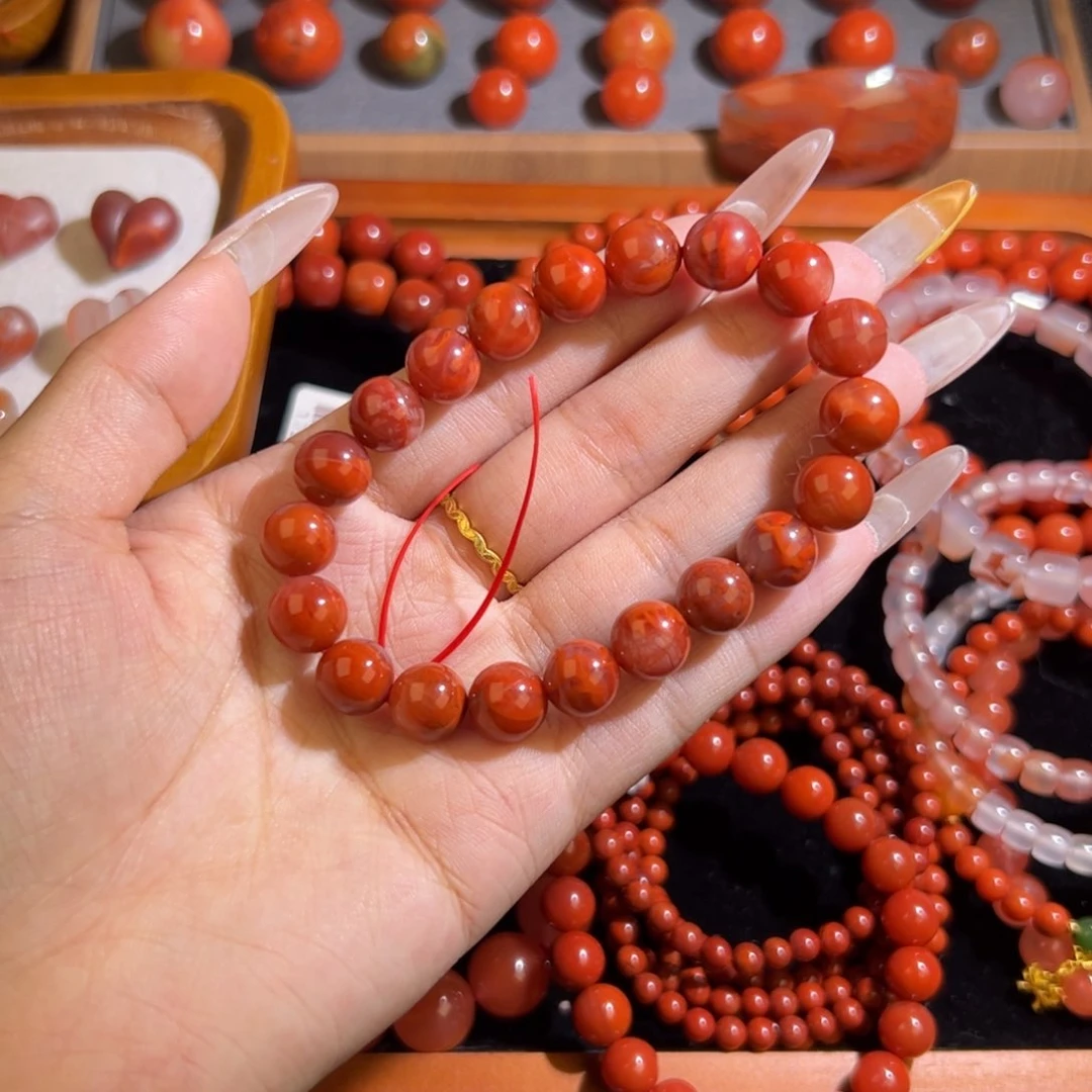 南红玛瑙手串未镶嵌9mm