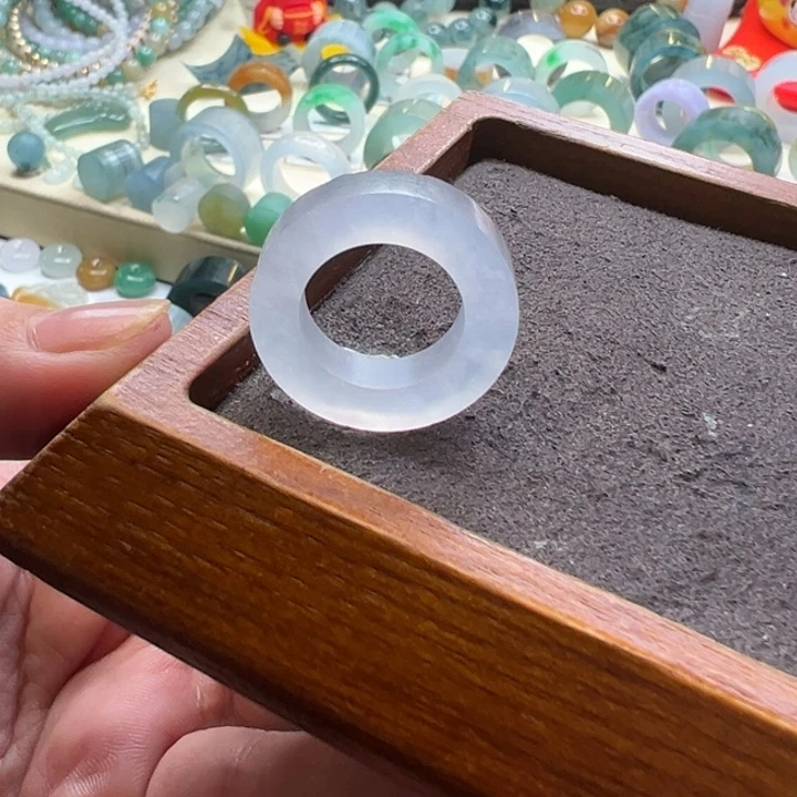 定制翡翠未镶嵌翡翠戒指10-13