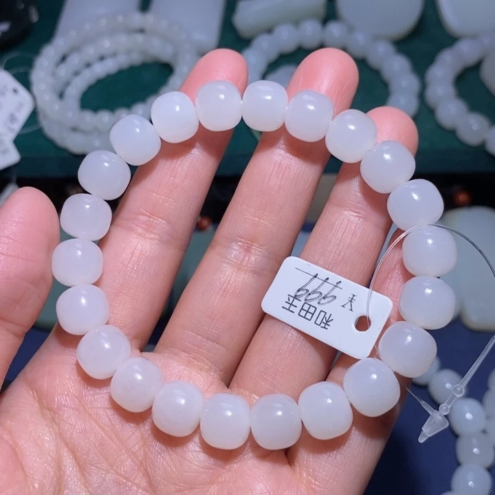 和田玉颈饰未镶嵌老型10m m