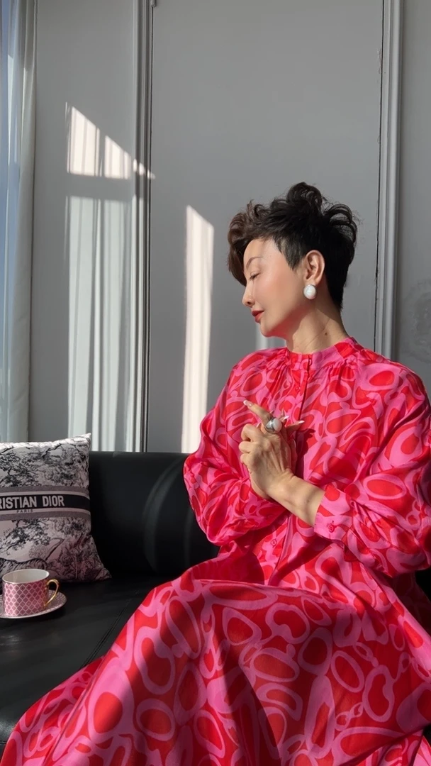 常规欧美风立领连衣百搭长款女士时尚1257