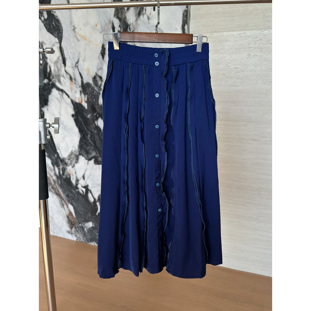 【五折清仓no退no换】重工小众波边半身裙 腰围松紧