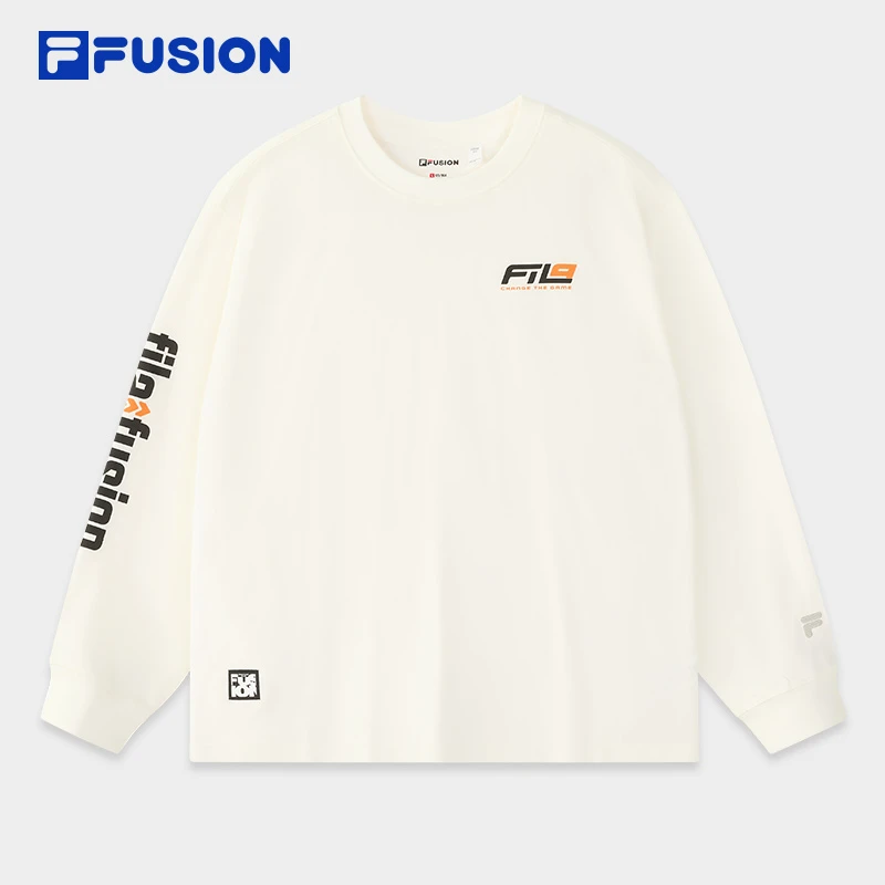 FILA斐乐秋季男款运动卫衣宽松圆领街头潮流长袖上衣T11M433203F