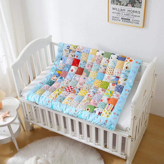 宝宝百家被成品手工棉花被子棉婴儿包被儿童夏凉被加厚四季盖被新