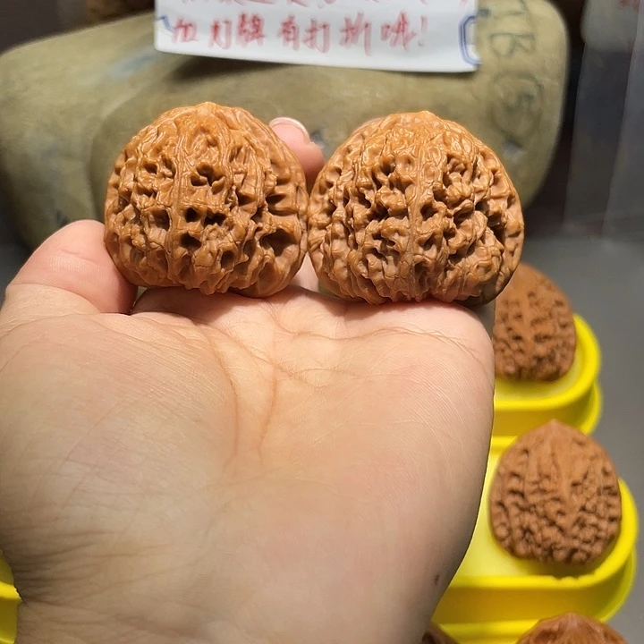 把件文玩核桃17号，44尺全品球疆