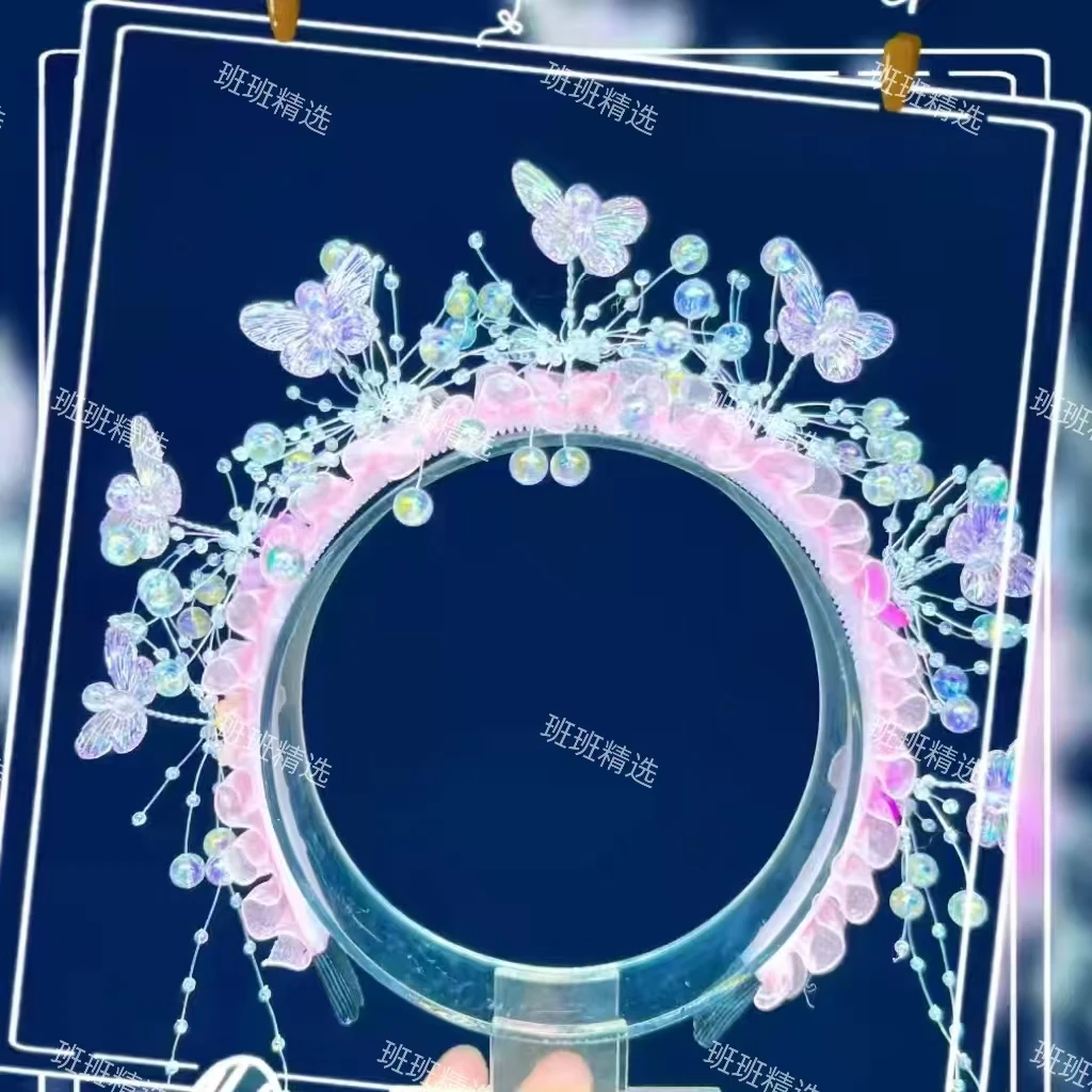 【班班精选】1.0版簪花仙子发箍精美发箍发饰手工diy制作材料