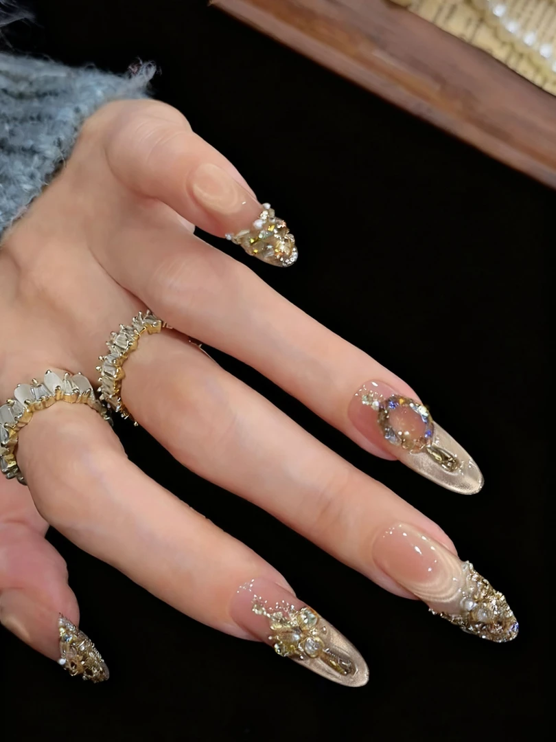 【天使之泪】-美甲店手工穿戴甲可重复佩戴10大漂亮