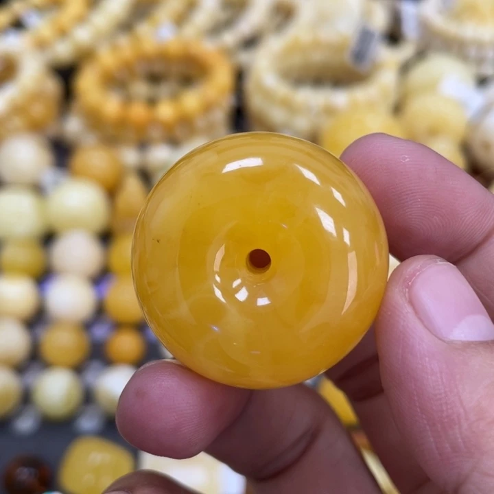 裸石蜜蜡未镶嵌33*20.9mm瑕疵焦皮 福利款