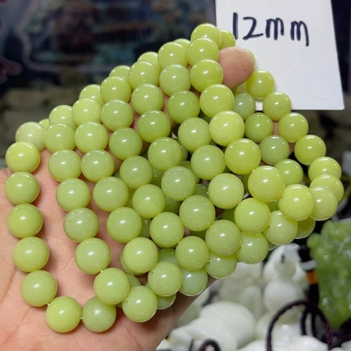 蛇纹石玉手串未镶嵌