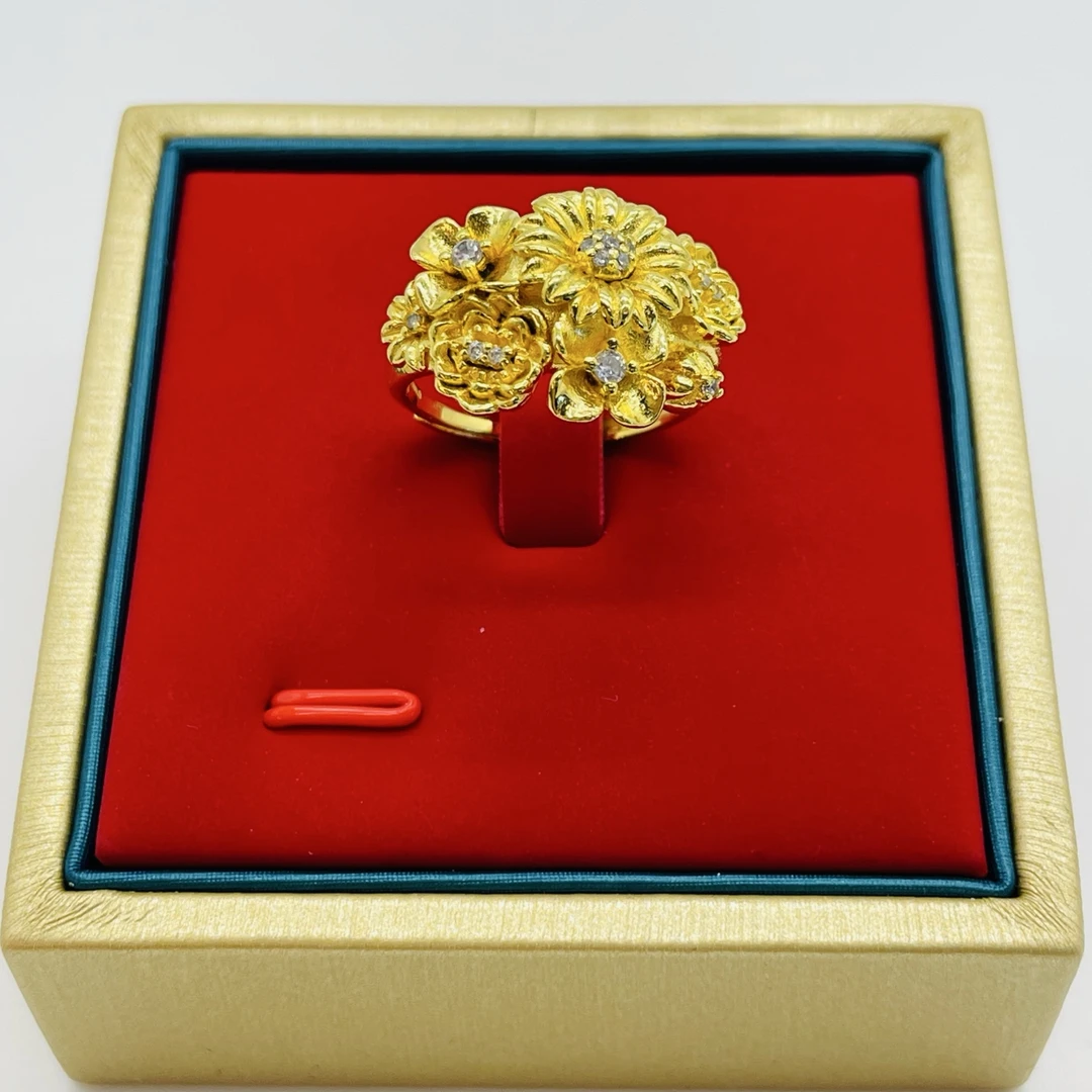 足银戒指 繁星点点开口戒指（简约时尚）