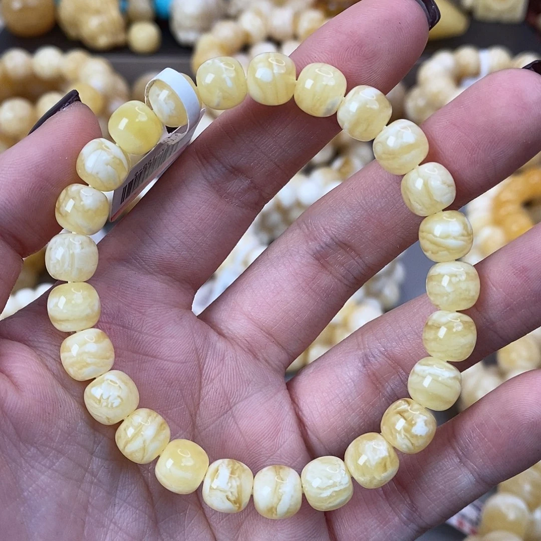 蜜蜡未镶嵌珠宝奇石8.5mm9.2g