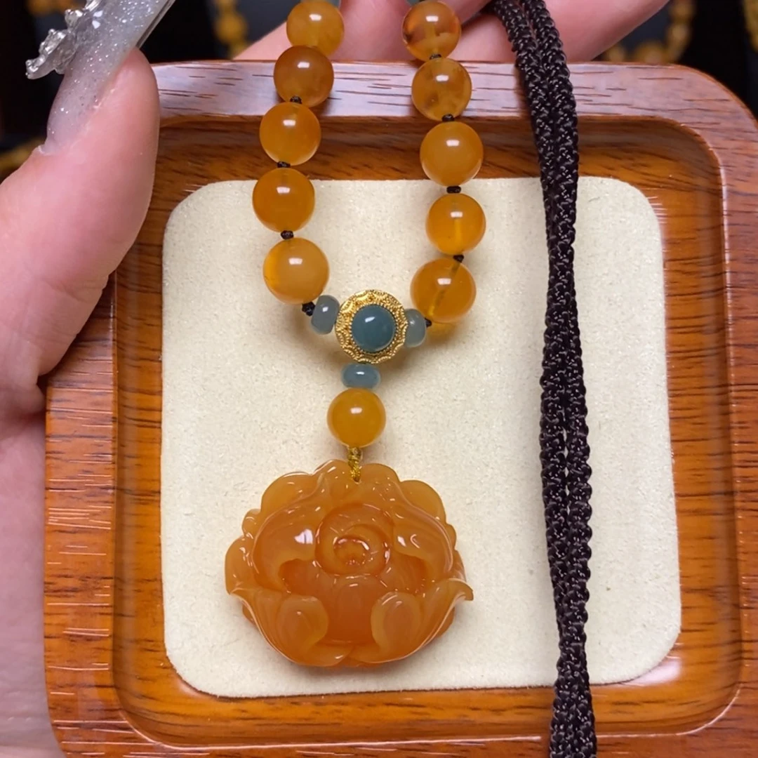 【闪购商品】蜜蜡颈饰未镶嵌项链