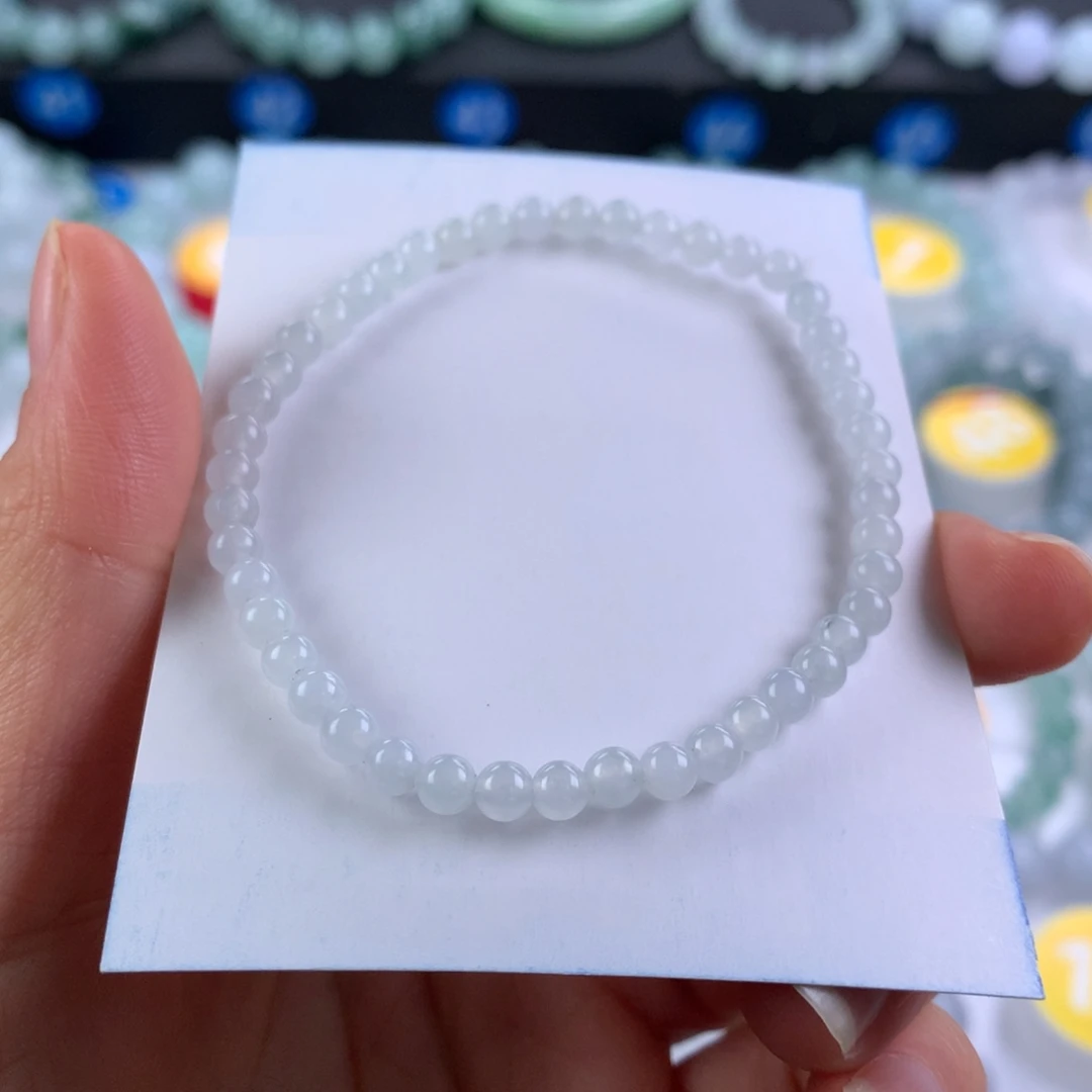 翡翠未镶嵌手链卡4.1