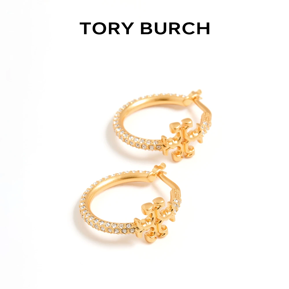 ToryBurch汤丽柏琦kira系列金色耳环