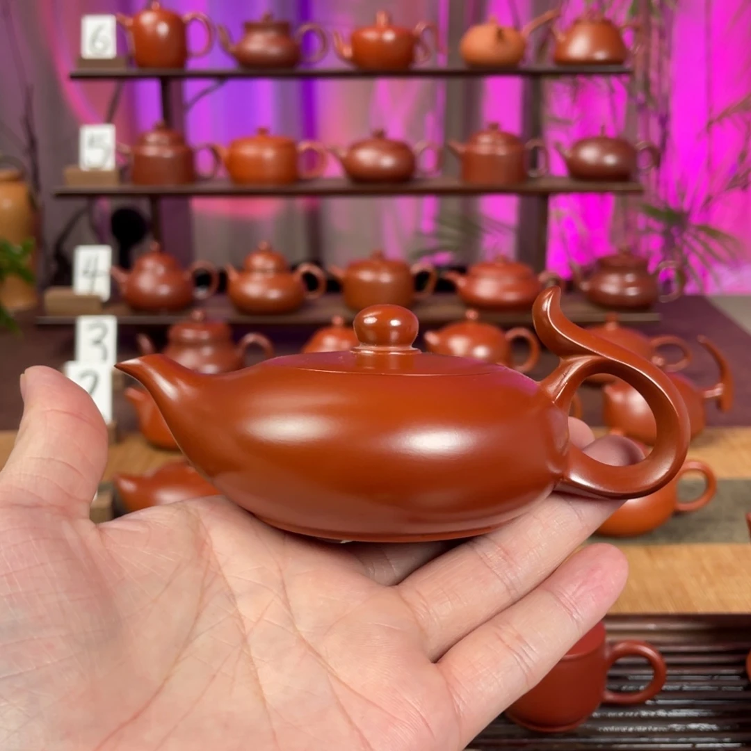 咖***）茶壶紫砂精工落雁120cc