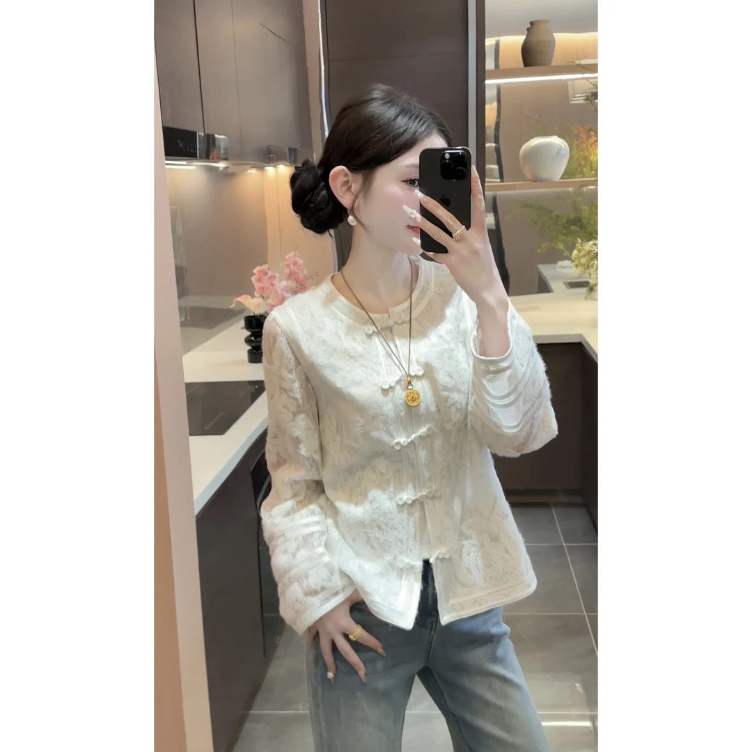 【周粥】【序梦】2025春轻奢新中式长袖衬衫预JJD4SY0080