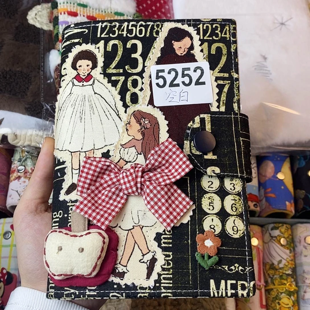 织绣A6活页加横线纸5252