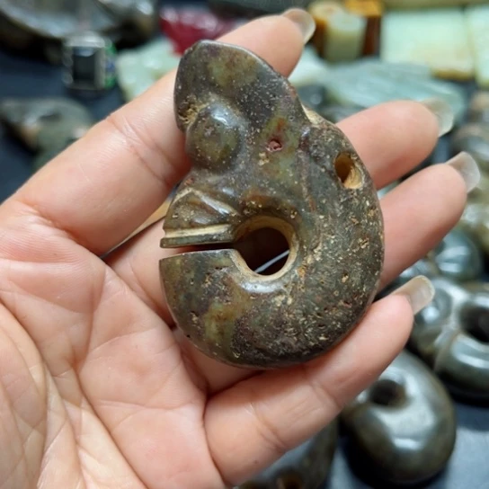 吊坠白玉菩提把件