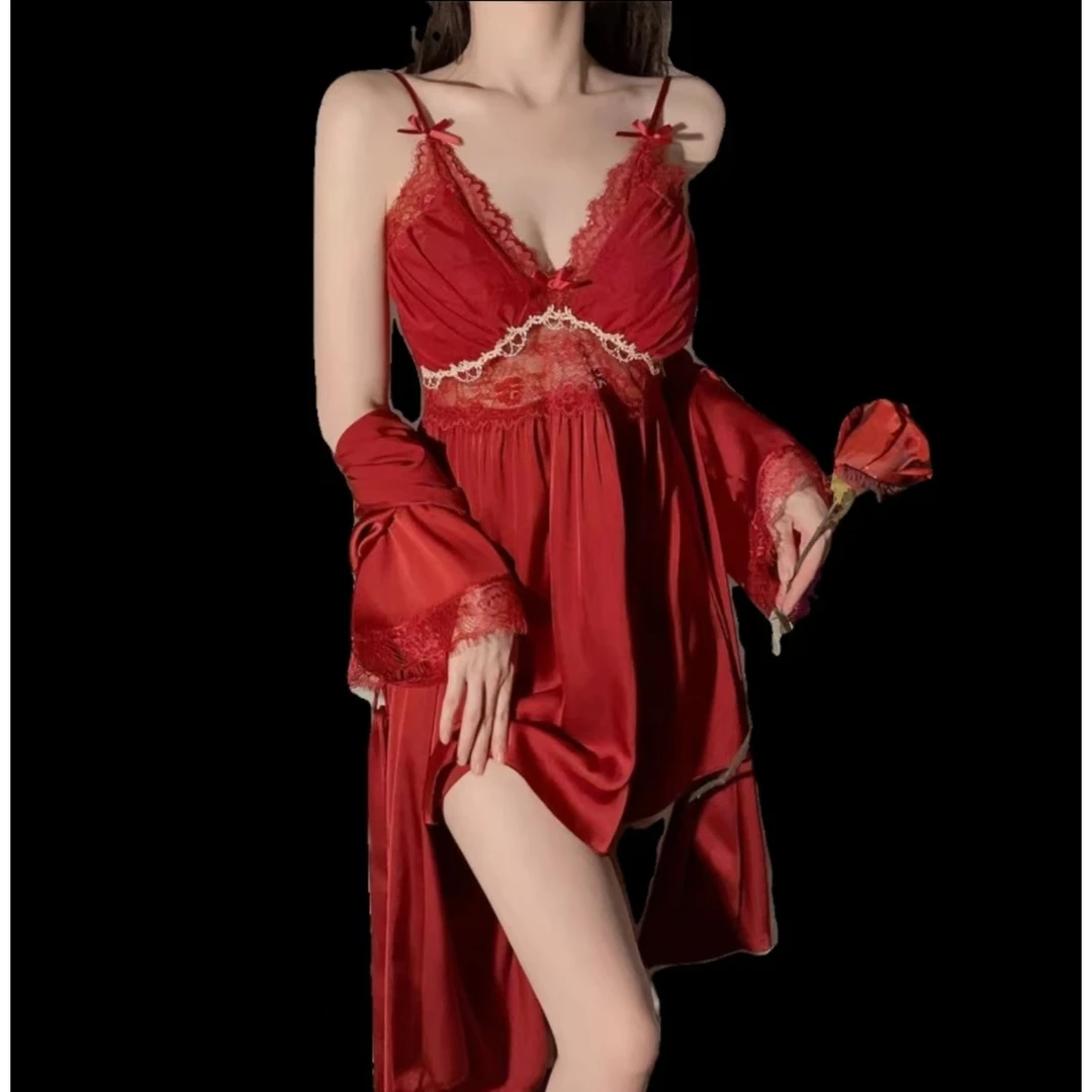 【主播手中款】拍下备注性感女士夏季薄款蕾丝网红睡衣